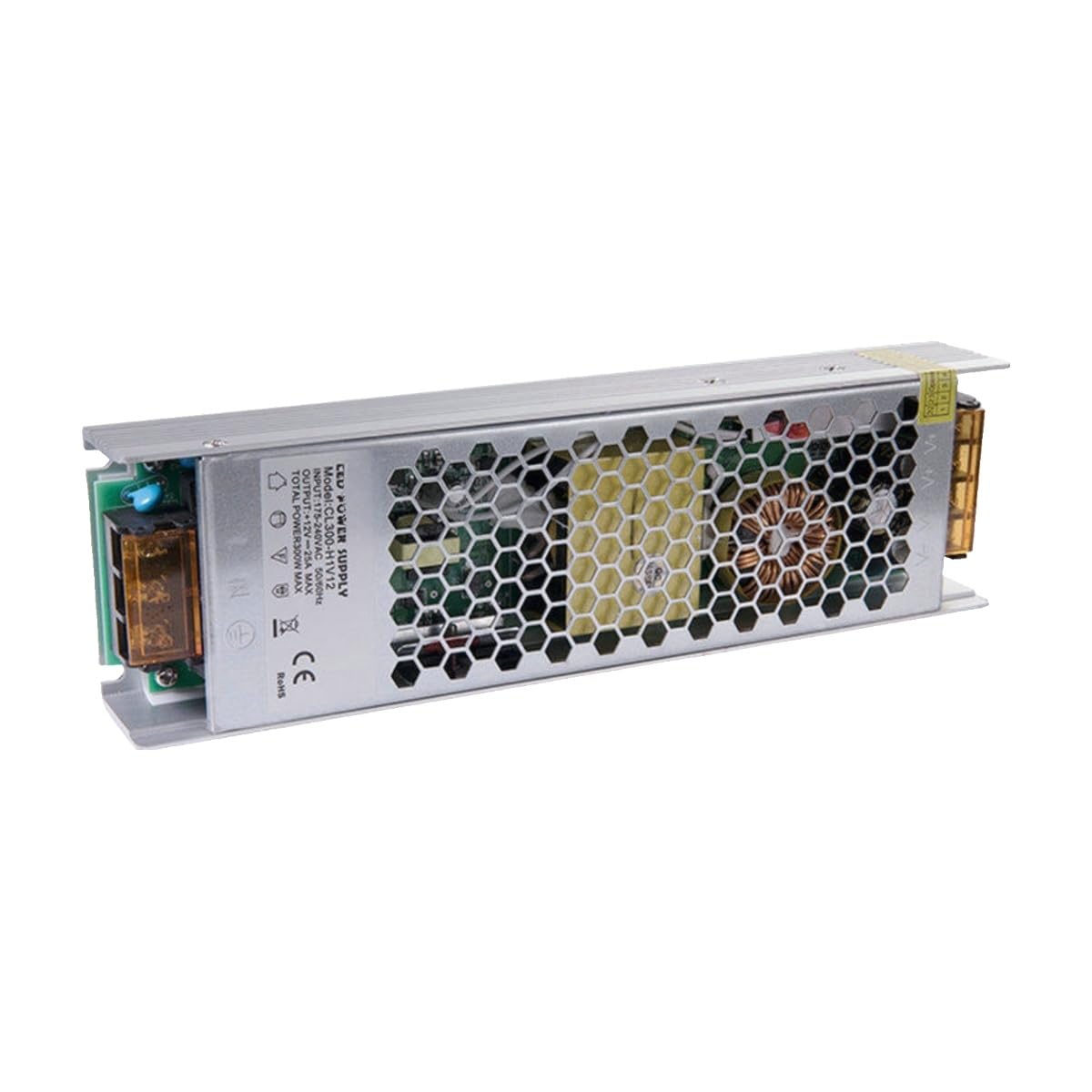 Fuente de alimentación especial delgada, 12V24V, fuente conmutada for armario, transformador tira luz LED bajo voltaje(CL300-H1V12)