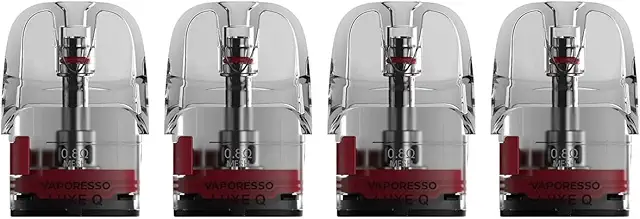 Pack de 4 cartouches Luxe Q Vaporesso 1 ohm - Prix cartouche lux