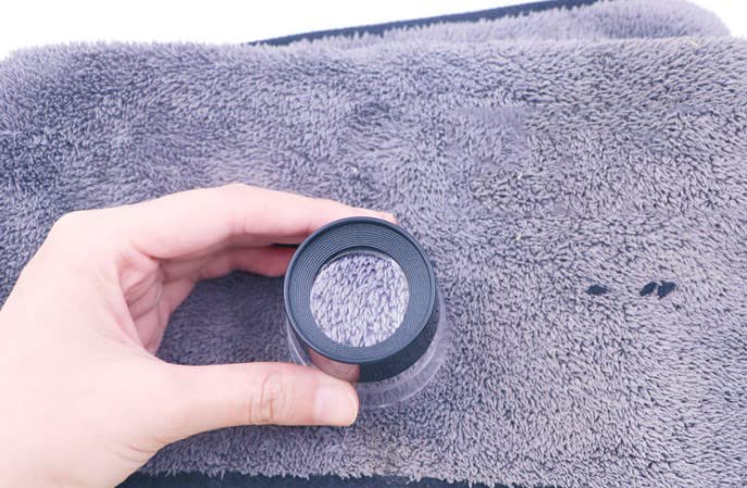 Image of Othmro 1Pcs 10X Magnifier Lens, Photographer's Eye Loupe, Diameter 0.98inch Black Round Page Magnifying Lens, Small Magnifying Glass for Small Prints Book Magazines Newspaper Reading