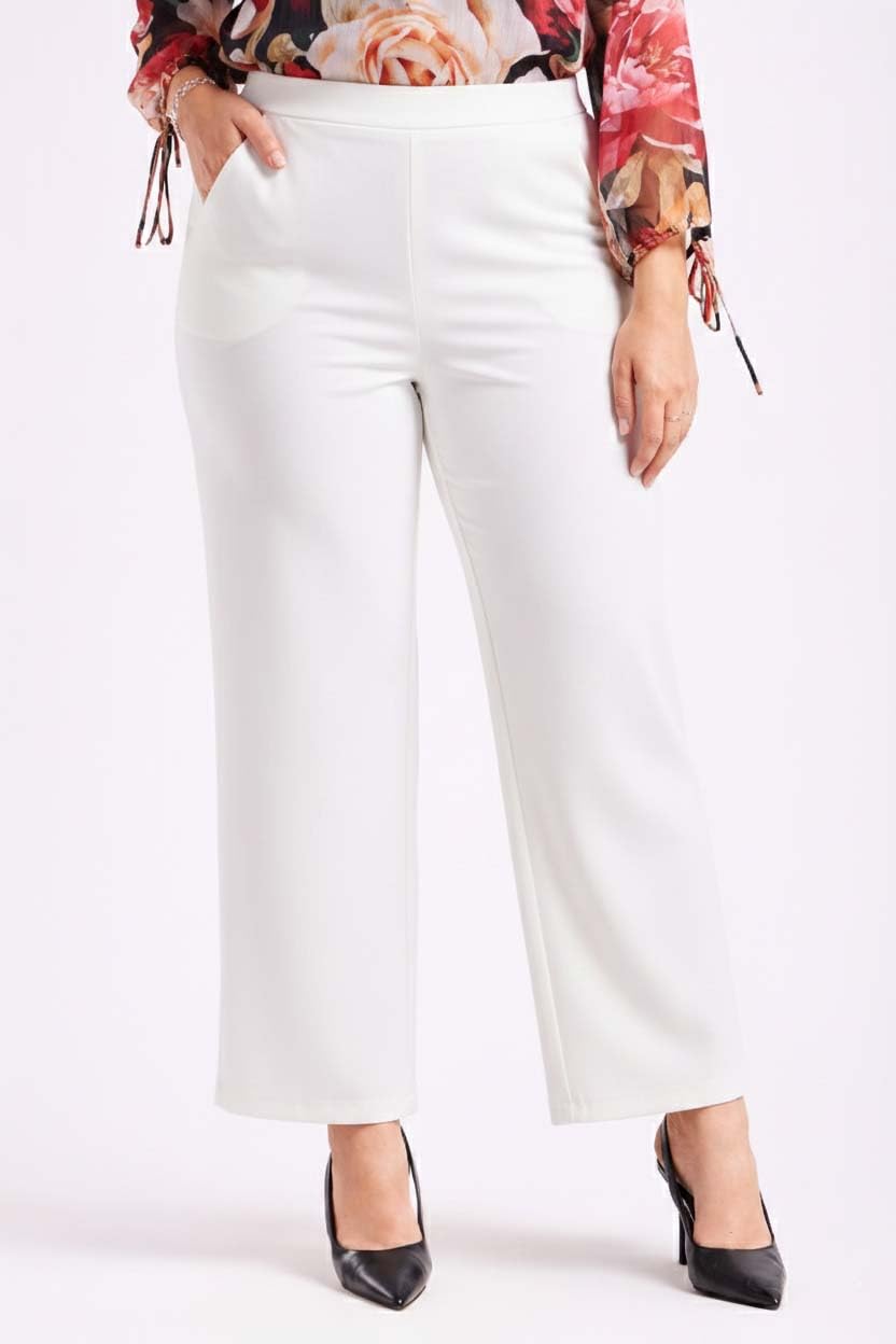 KOTTY Pantaloni formali da donna a vita alta, vestibilità dritta, per ufficio e abbigliamento casual