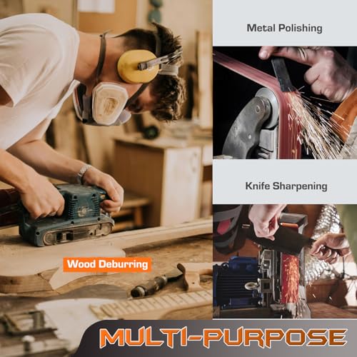 konaflex sanding belts 20 pack 3x21 inch belt sander paper aluminum oxide with 6080120150240 grits for woodworking paint sanding metalworking rust removal