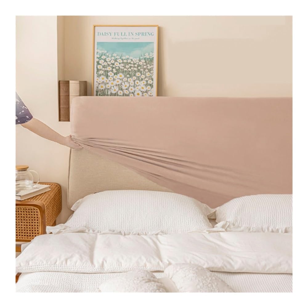 Copertura per testiera letto in velluto morbido, tutto incluso, super morbida e liscia, trapuntata, tinta unita, copertura antipolvere (verde, 1,8 m)