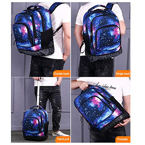 BOZONLI Schooltrolley rugzak trolley schoolrugzak verschillende kleuren Rugzak Kinderrugzak Schoolrugzak Meisje Jongens… - Afbeelding 8