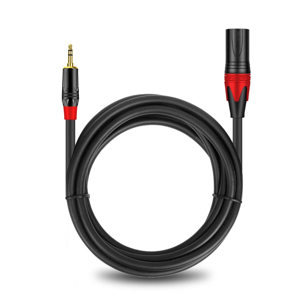 Cavo audio da 3,5 mm TRS a XLR maschio femmina adattatore for microfono for fotocamera altoparlante mixer cavo di registrazione 1M 2M 3M 5M 10M(KM-XL3503,10m)