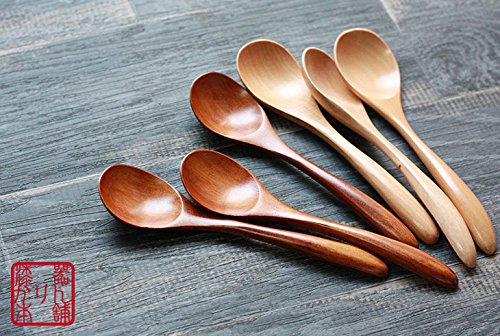 オリーブの木　しっかりしたスプーン 6本セット　約22cm オリーブの木 しっかりしたスプーン 6本セット 約22cm
