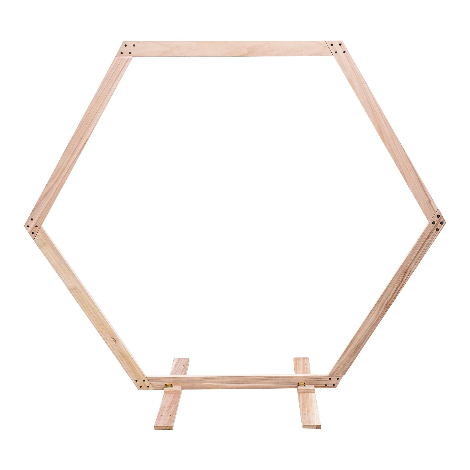 Arco de boda de madera hexagonal, soporte de fondo hexagonal, para boda, arco de boda, base de arco de boda, soporte para bodas, fiestas, decoraciones de cumpleaños