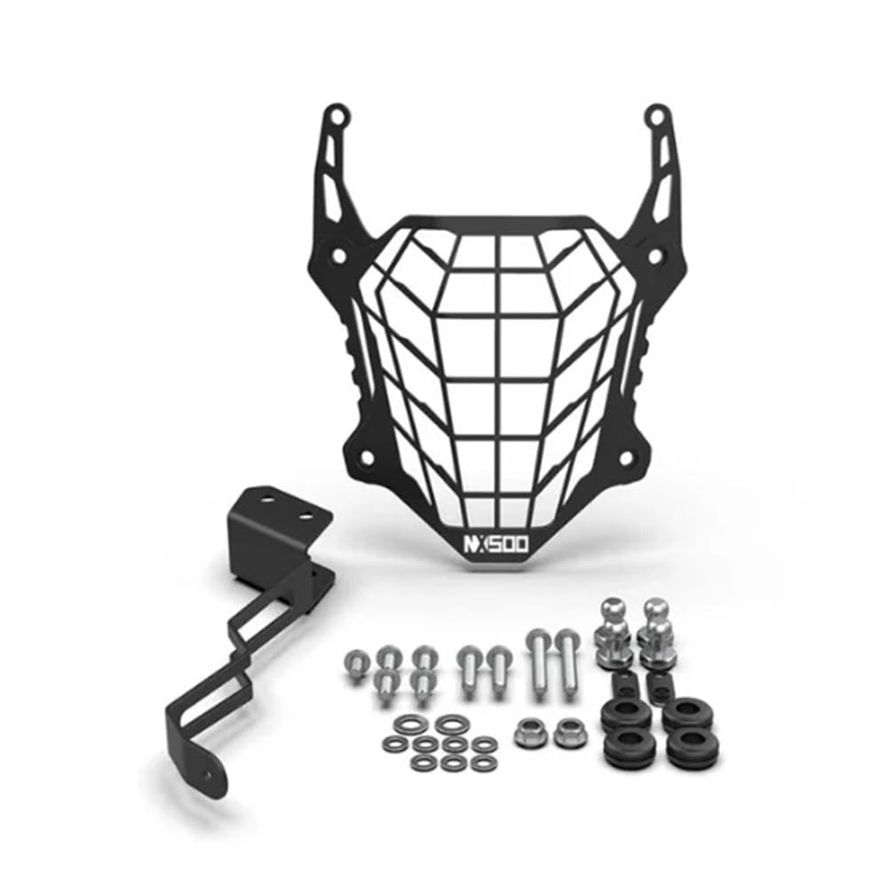 Motorrad Scheinwerfer Grill Für H&ONDA NX400 NX500 2024 Nx 400 500 2025 500NX 400NX Motorrad Zubehör Scheinwerfer Grille Schutz Abdeckung Schutz Schutz(NX500 Logo)