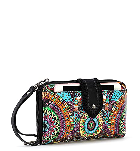 Sakroots womens Smartphone Crossbody Cross Body Handbags, Cabernet in Bloom, Size One US