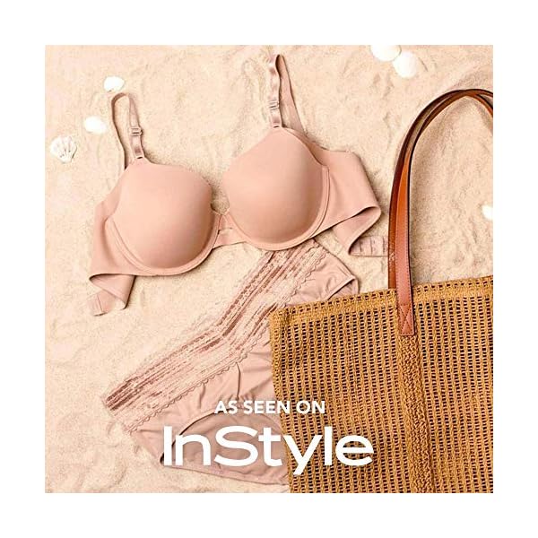 Olga Warner's Women's No Pinching No Problems Dig-Free Comfort Waist with Lace Microfiber Hipster 5609J, Toasted Almond, Large