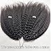 RHEANNA Feather Crochet Human Hair Extensions Knotless Pre-Separated Kinky-Yaki Straight Invisible Knot Human Crochet Hair For Black Women 18inch 120g