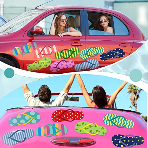Imanes decorativos de chanclas verano pack 24 piezas miniatura 4