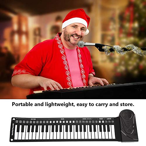 Drfeify Siliconen Roll Up Piano, 49 toetsen met 6 demosongs en 16 Timbres draagbaar pianotoetsenbord van natuurlijk… - Image 8