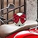 FJMQHU Charming Helmet Bow Decoration Adorable Bow Solid Color Cute Decor Accessories Ornament Decoration for Motorbike Biking, Claret