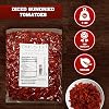 Tomatoes Sun-Dried, SUPER RED Diced cut, Ready to Eat Vegetables | Produced from fresh field-grown tomatoes, cut into diced cut | Nutrient Full, Delightful, Flavorful, Vegan, Guilt-free, Pure | Turkish, 5 lbs. (80 oz.) Vacuum packed by Presto Sales LLC