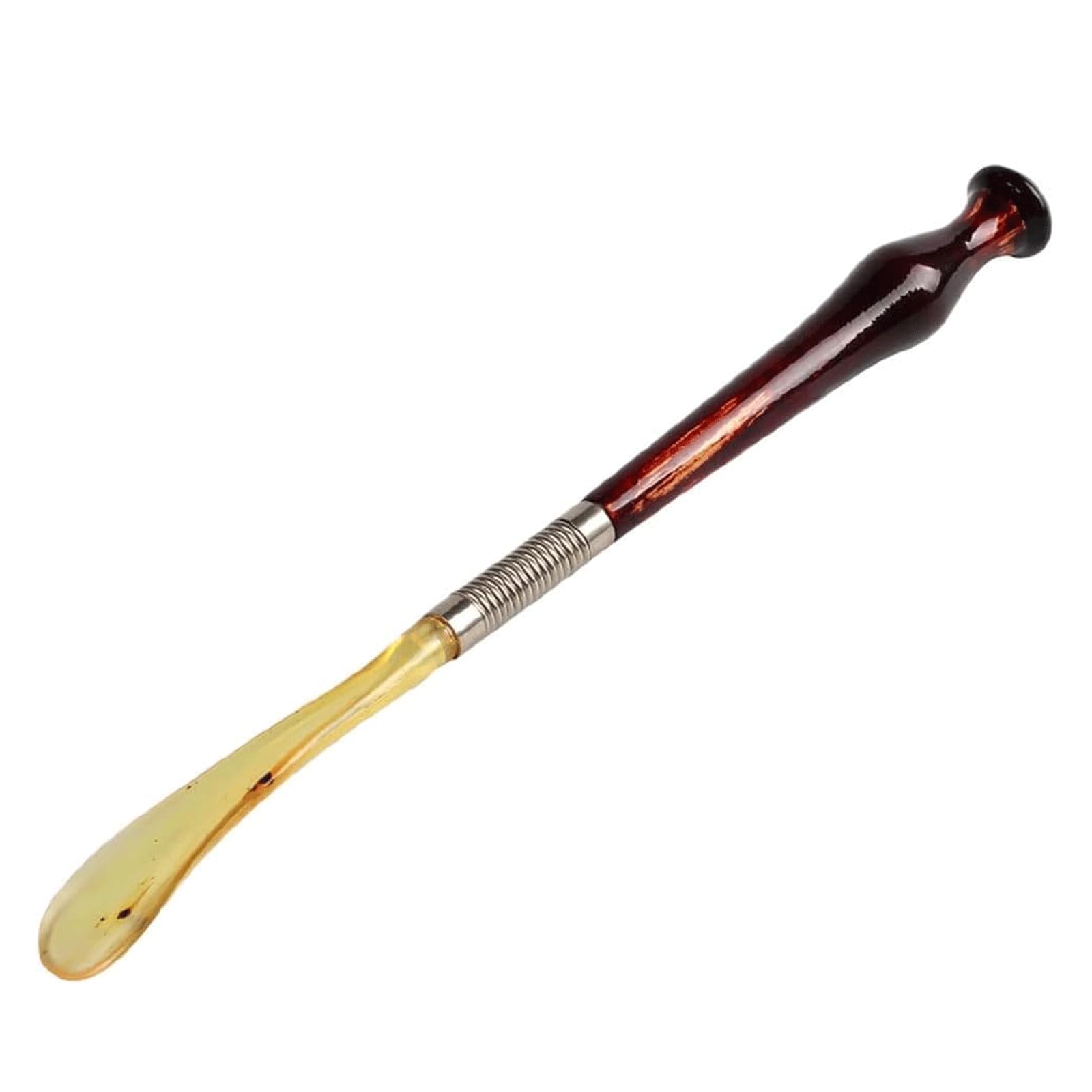 Calzador, Calzador de Madera Haya Mango Largo Ayudante Calzado Flexible con Resorte Elevador Zapatos Resina 15,5 Pulgadas for Personas Mayores, Mujeres Embarazadas y Todas Las for Usar