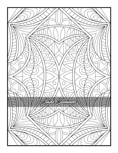100 Amazing Patterns: An Adult Coloring Book with Fun, Easy, and Relaxing Coloring Pages - Image 96