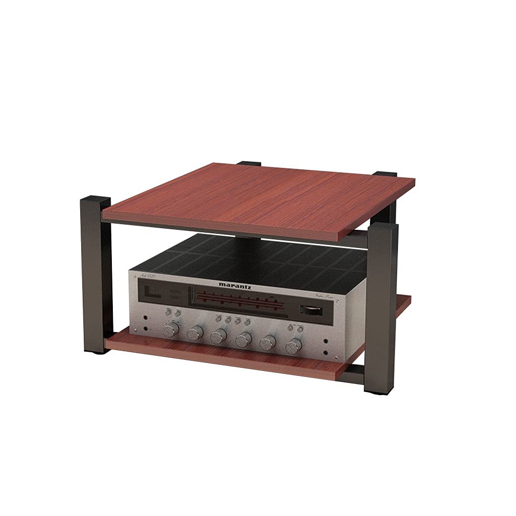 Soportes para altavoces modernos tipo rack de dos pisos y mueble de audio de piso 8