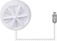 Mini máquina de lavar, lavadora turbo ultrassônica e máquina de lavar louça portátil ultrassônica para tigelas, roupas, óculos, frutas, legumes, conjuntos de chá