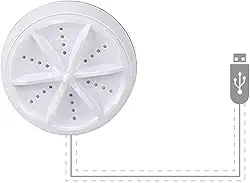 Mini máquina de lavar, lavadora turbo ultrassônica e máquina de lavar louça portátil ultrassônica para tigelas, roupas, óculos, frutas, legumes, conjuntos de chá