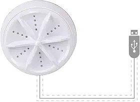 Mini máquina de lavar, lavadora turbo ultrassônica e máquina de lavar louça portátil ultrassônica para tigelas, roupas, óculos, frutas, legumes, conjuntos de chá