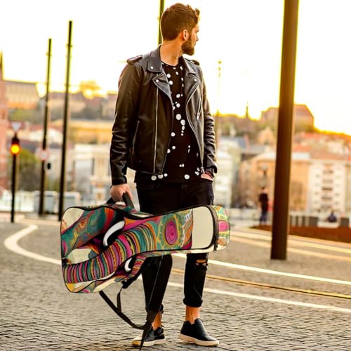 JRHEJTFZ Housse pour guitare acoustique de 1,9 cm d’épaisseur – Imperméable – Durable et élégant – Motif éléphant, Multicolore 4., 42.9×16.9×4.7 in, Motif imprimé tendance - Les Beatles, Paul McCartney, John Lennon, RIngo Starr, George Harrison JRHEJTFZ Housse pour guitare acoustique de 1,9 cm d'épaisseur - Imperméable - Durable et élégant - Motif éléphant, Multicolore 4., 42.9x16.9x4.7 in, Motif imprimé tendance – Image 7