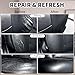 Leather Recoloring Balm,8.5oz Leather Color Restorer,Black Leather Repair kit for Furniture and Car Interior,Leather Couch Scratch Repair,Leather Dye Paint for Faded,Cracked and Damaged Leather