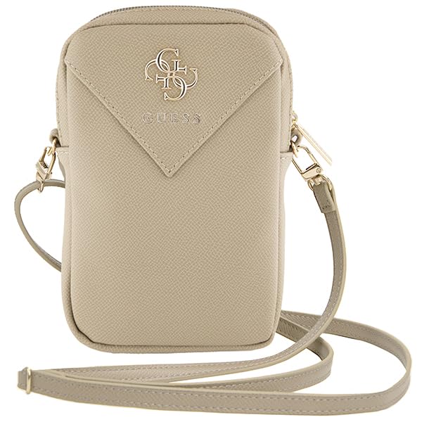 CG MOBILE Guess GUWBZPGSTEGD - Custodia a triangolo con cerniera, colore: oro chiaro