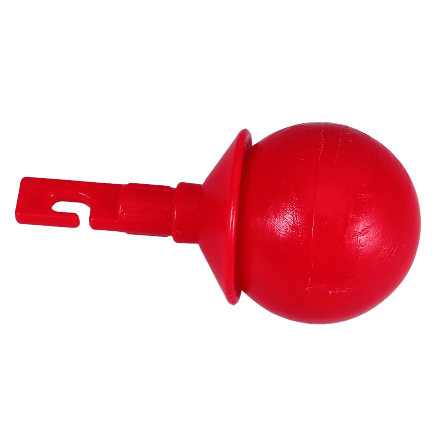 Gogogmee Blind Person Stick Hook Type Rolling Cane Tip Red Round Ball Accessory for Walking Cane Stability