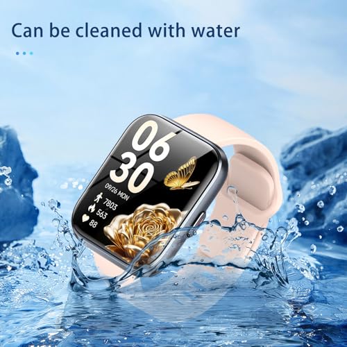 Correa de silicona para reloj Hingso ID208 Plus rosa miniatura 4