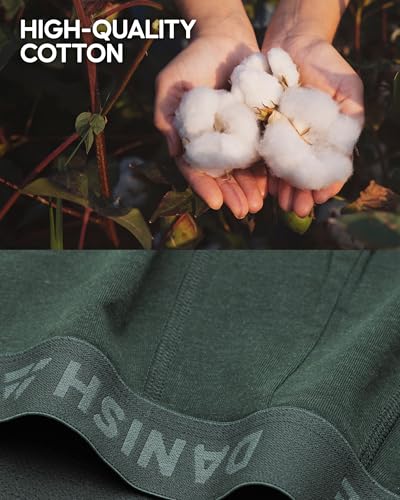 DANISH ENDURANCE Men's Cotton Boxer Briefs (6 or 10-Pack) – Soft, Stretchy, Breathable, With/Without Fly4