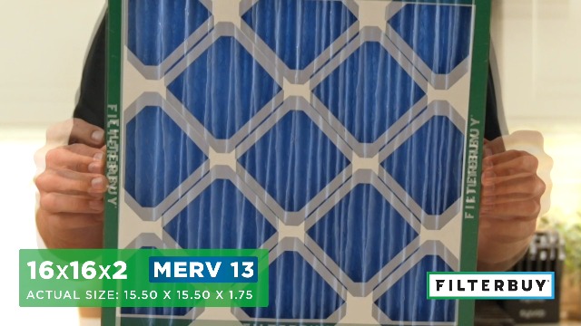 Filterbuy 16x16x2 Air Filter MERV 11 Superior Pet & Allergy