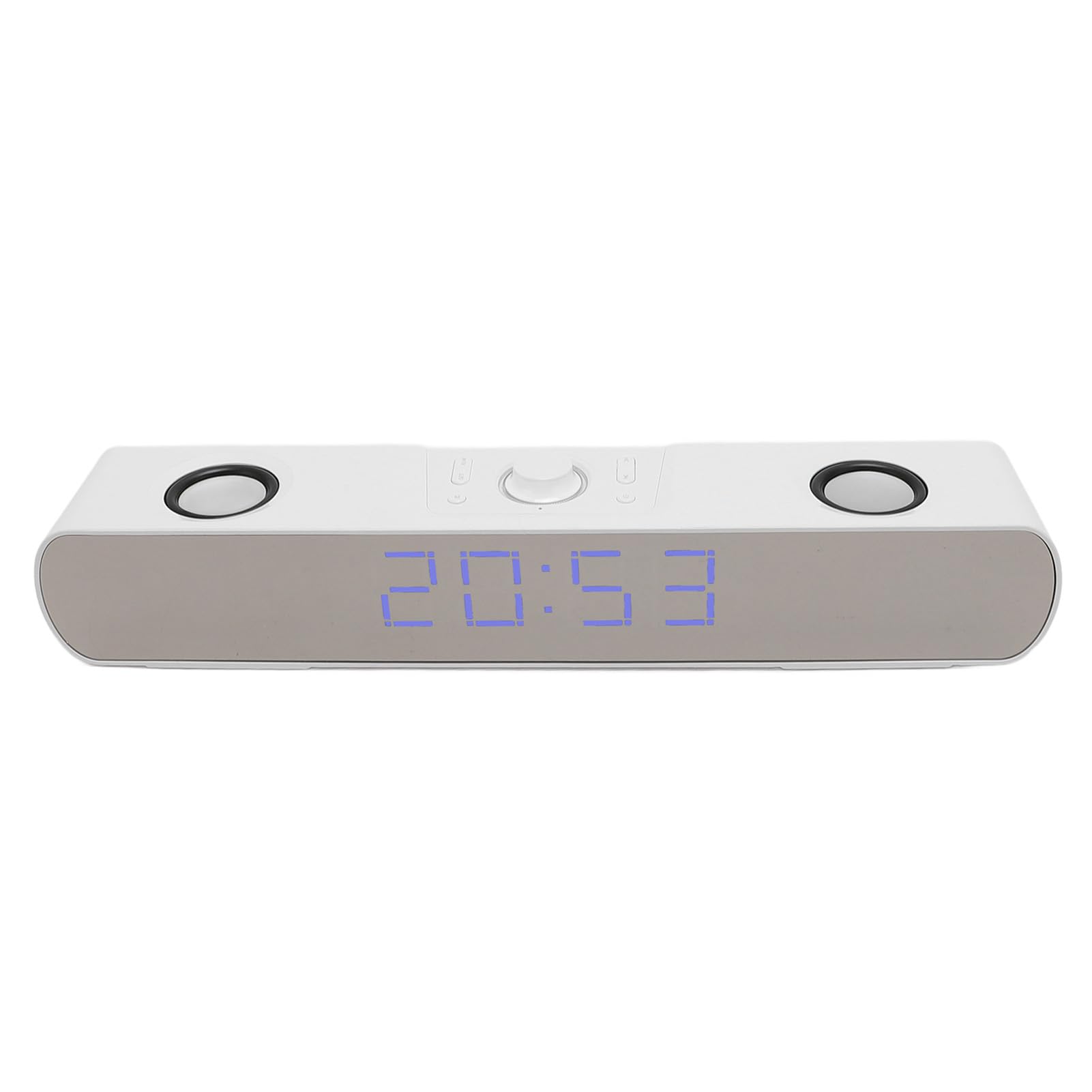 Głośnik Komputerowy Bluetooth, Przenośny Głośnik Stereo HiFi do Komputera PC z Budzikiem, Radio FM, Subwoofer, Głośnik Komputerowy Aux in 3,5 Mm do Komputera Stacjonarnego,