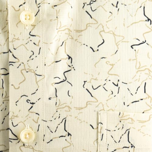 Image of 7-DAYS Men's Premium Formal Printed Shirt - 100% Cotton, Regular Fit, Full Sleeves, with Pocket - Stylish for Special Occasions.