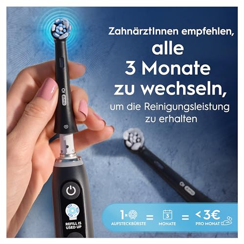 Oral-B iO Ultimative Reinigung – ORIGINAL Aufsteckbürsten für Elektrische Oral-B iO Zahnbürsten – Bürstenköpfe, Zahnbürstenaufsatz, Ersatzbürsten, Fortschrittliche Tiefenreinigung – Schwarz, 4 Stück – Bild 5