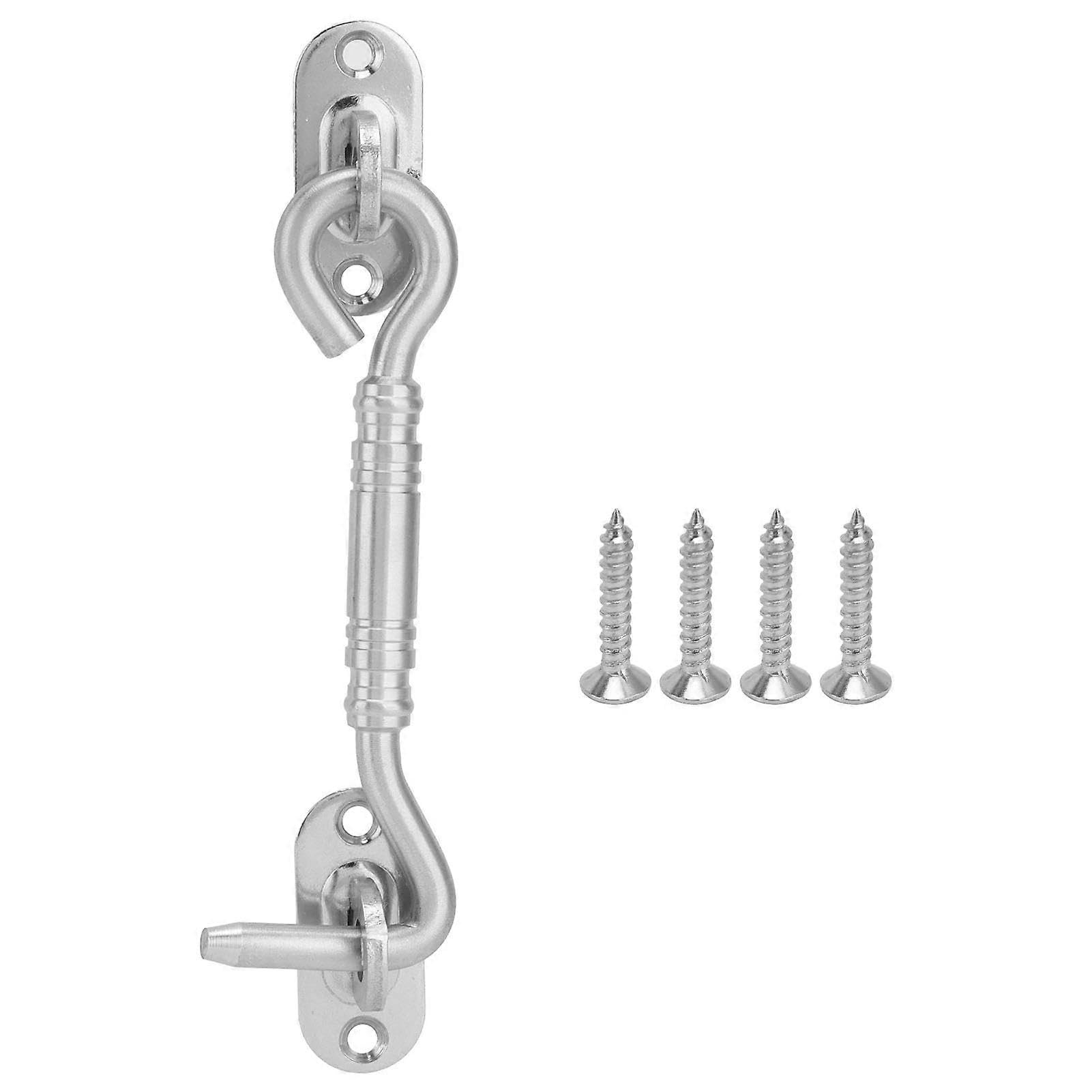 Joyhappst Image Color Door Eye Latch Set 201 Stainless Steel Latch Lock Hardwares For Gate Sliding Barn Doors