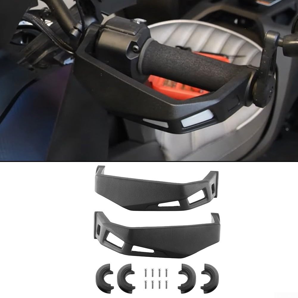 Protège-mains Vent Protège-mains Aluminium Pour Can-Am Ryker - Lot De 2 - Compatible Ryker 600, 900 Sport & Rally Protège-mains Moto
