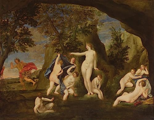 Tableaux Graffiti Art Mural Actéon se métamorphose en cerf par Francesco Albani 60x90cm
