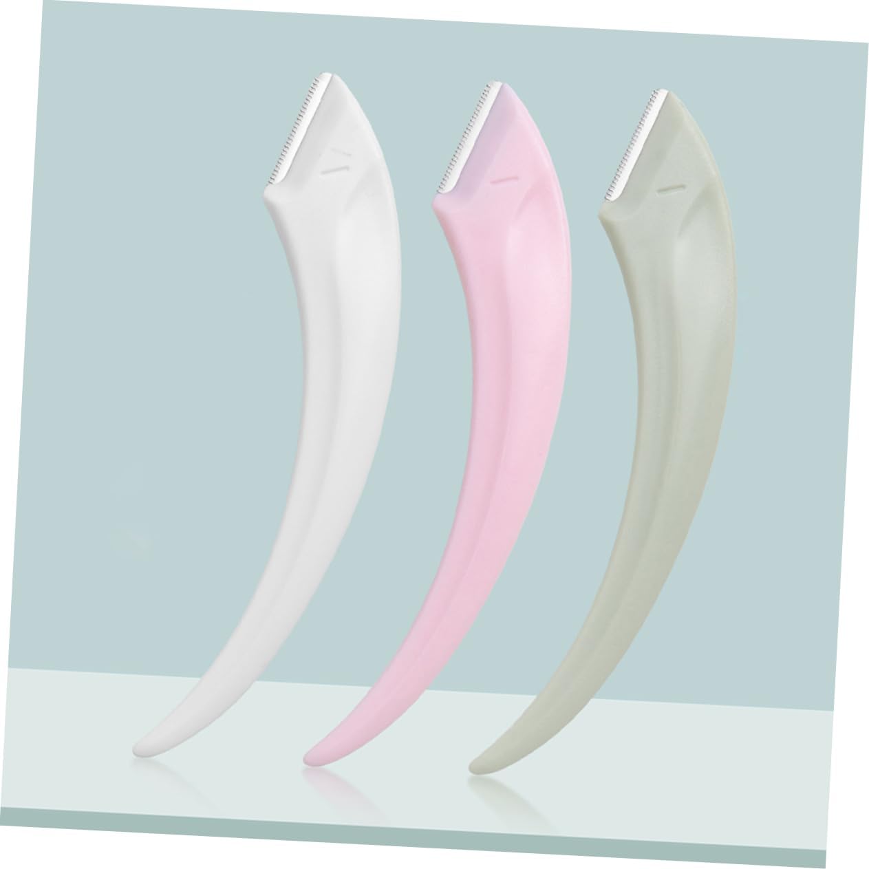 6 Pack Eyebrow Razors Stainless Steel ABS Handles for Women Men image 4