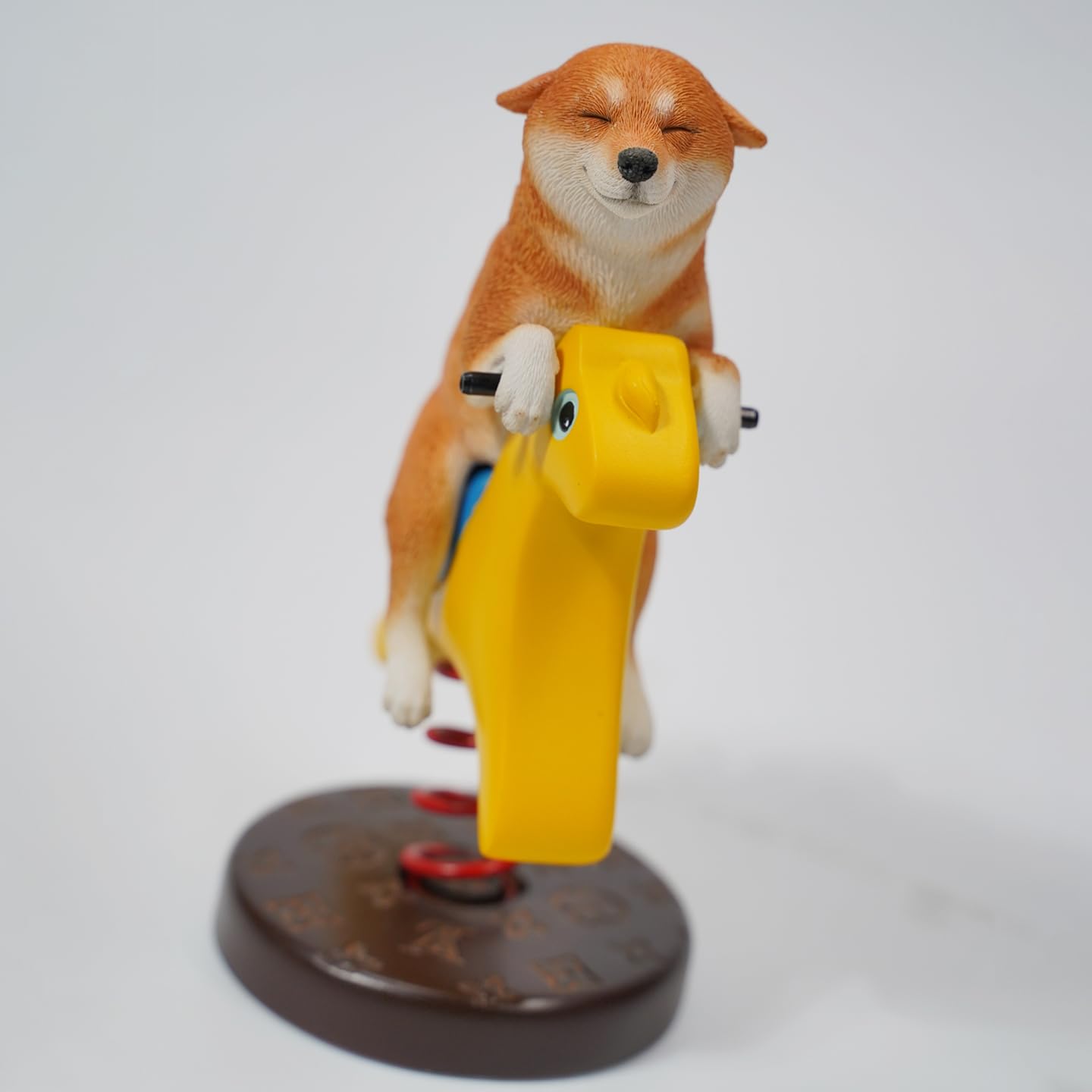 Amazon.co.jp: JXK振馬に乗る柴犬 童年の思い出 複雑な木目ディテール