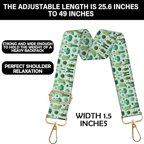 Image of Purse Strap Crossbody Shoulder Canvas Straps 1.5 inch Wide Replacement Adjustable Aesthetic Cute for Women Girls Bag