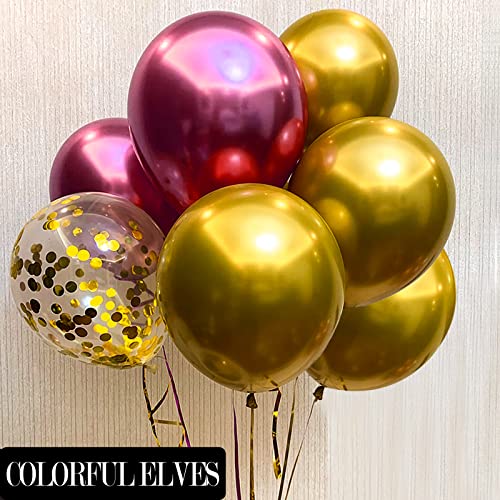 Image of Metallic Gold Balloons 10 inches 100 Pack Thicken Helium Shiny Chrome Gold Party Balloon