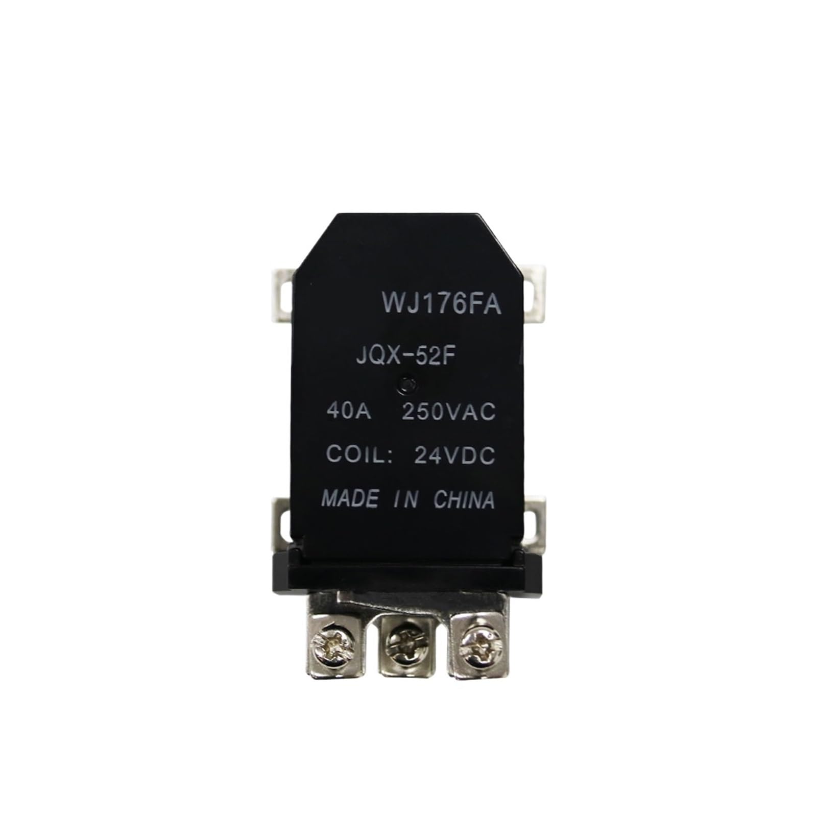 BALYDLUL WJ176FA DPDT Relay with 40A 250VAC/28VDC Contact Load(Normal Open,12VDC)
