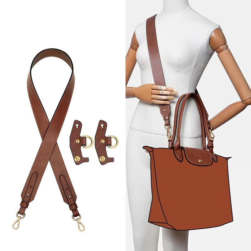 Image of Vachetta Leather Purse Strap Replacement for Longchamp Strap Kit