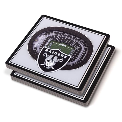 Image of YouTheFan NFL 3D Team StadiumViews 4x4 Coasters - Set of 2