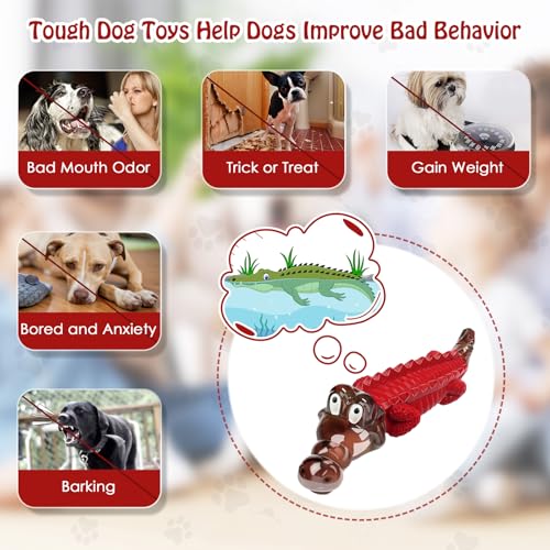 Image of Jeefome Dog Toys for Aggressive Chewers - Indestructible Dog Toy to Keep Them Busy & Reduce Boredom for Small /Medium /Large Breed
