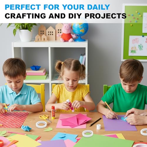 HDXH 3 Pcs Rolls Double Sided Adhesive Clear Sticky Tape,Adhensive Sticky Tapes for DIY Craft,Card Making,Gift,Photos,Wallpaper,Documents-15mm/10mm/8mm Wide and 8 m Long(white) - Image 5