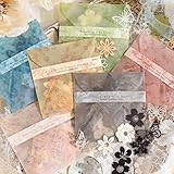 MAXLEAF 300 Pieces Mini Flowers Collage Paper Pack, Scrapbooking Supplies Background Paper Flowers Scrapbook Pack for Card Making Collage DIY Handmade Craft Decoration