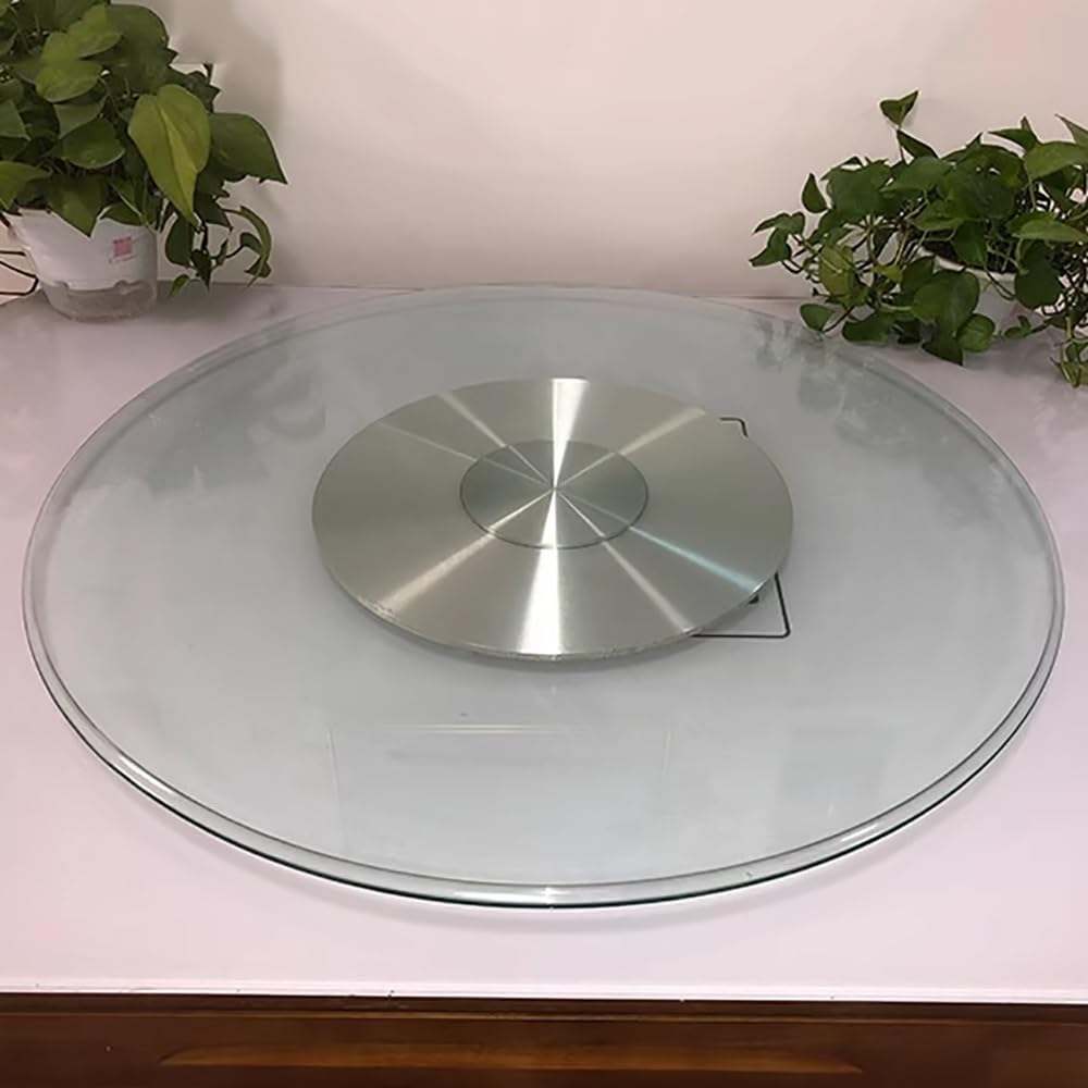 Plateau tournant de cuisine transparent grande plaque pivotante de table