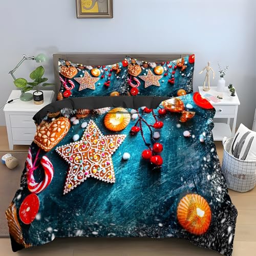 Housse Couette 240x260 Microfibre Douce avec Zip Anti-Glissement - 2