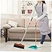 HEATSHAKING Heavy Duty Broom Handle Soft Bristle Cleaning Tool for Indoor and Outdoor Use Handle for Efficient Home and Cleaning